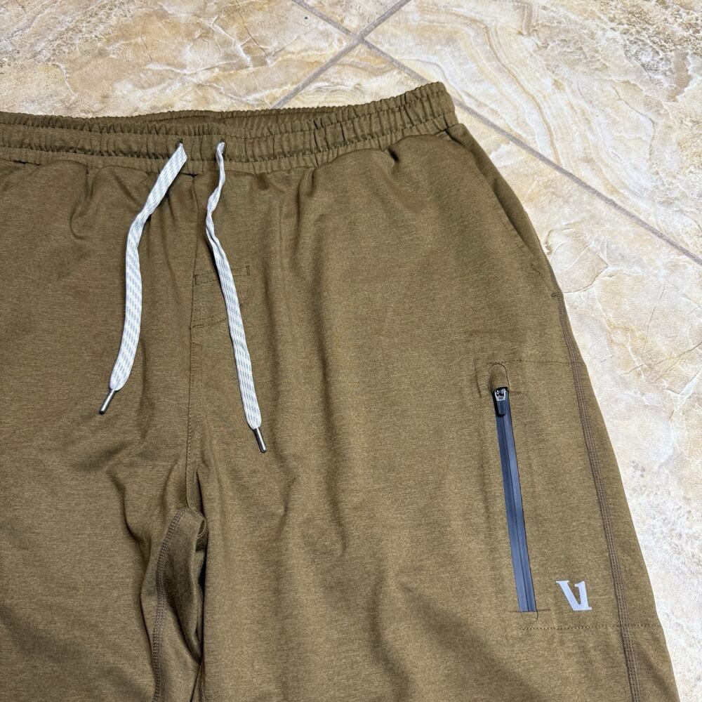 Vuori Sunday Performance Joggers Men’s XL Brown Tapered Zip Pocket V416 - Picture 2 of 6